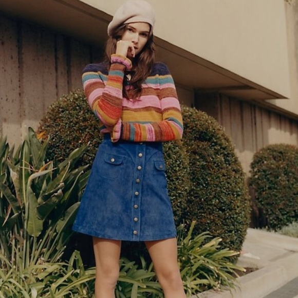 Anthropologie Dresses & Skirts - 🌟HP🌟 Anthropologie Genuine Suede Mini Skirt